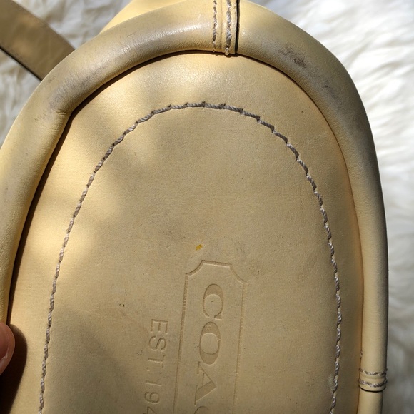 RARE VTG BUTTERCUP YELLOW COACH SHOULDER DUFFEL CONVERTIBLE LEATHER BUCK… - Picture 16 of 16